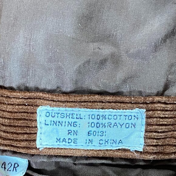 Jonathan Edwards Two Button Corduroy Blazer Men's 42R Brown Top - Picture 6 of 13